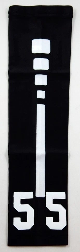 COOLEST SHOES ON EARTH PICK YOUR NUMBER Youth Adult Basketball Football Arm Sleeve ELITE BLACK WHITE
