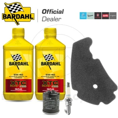 KIT TAGLIANDO 2 LT OLIO BARDAHL XTC C60 5w40 PIAGGIO BEVERLY RST IE 300 2011
