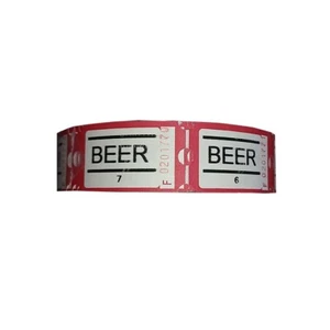 Boletos de rollo de cerveza (1 paquete de 10 rollos, 10.000 entradas) - Imagen 1 de 1