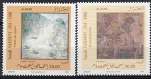 Pinturas Argelia 1996 Yvert 1118/19 MNH VF - Imagen 1 de 1