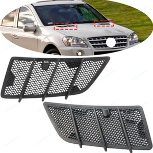 Pair Hood Vent Cover Grille Panel For Mercedes Benz W164 GL ML Class 2008-2011 - Picture 1 of 8
