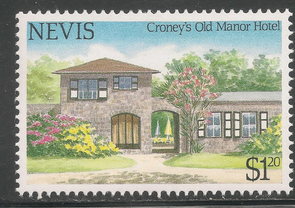 Nevis #280 (A22) VF MNH - 1985 $1.20 Croney's Old Manor Hotel - Tourism  Foto 1 de 1
