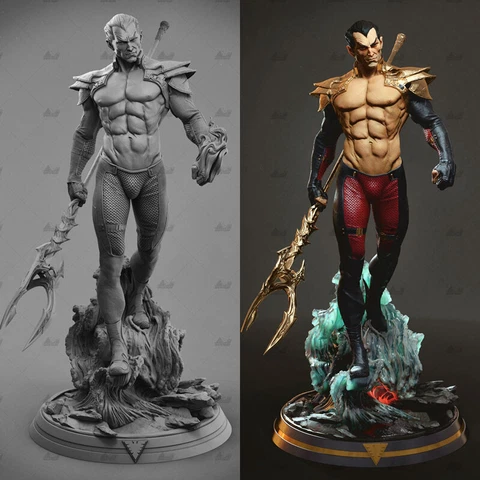 Namor Marvel 3D Unpainted Figure Model GK Blank Kit 20cm New Hot Toy In Stock Cover