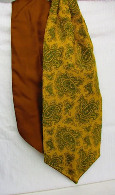 20 世纪 60 年代前黄铜锦缎领带 — 第 1/2 张图片