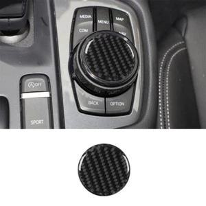 Carbon Fiber Multimedia Knob Button Cover Trim For Toyota Supra A90 2019-2022 - Picture 1 of 10