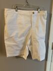 Denim & Co. Petite Easywear Twill Bermuda Shorts Nwot White Petite 26