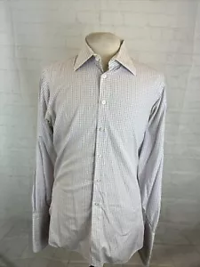 Turnbull & Asser Men's White & Purple Cotton Dress Shirt 15 - 15.5 34/35 $795 - Picture 1 of 13
