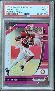 2020 SP JERRY JEUDY Panini PURPLE PRIZM Draft Picks PSA 9 Rookie RC LOW POP #103 - Picture 1 of 3