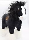 Disney Store BRAVE MERIDA 15” ANGUS Black Clydesdale Horse Stuffed Plush Animal