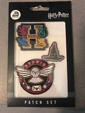 Bioworld Harry Potter Embroidered Patches - Set of 3