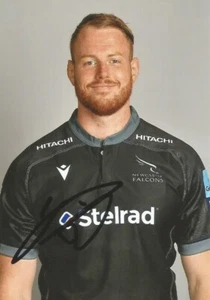 NEWCASTLE FALCONS RUGBY UNION: GEORGE MERRICK SIGNED 6x4 PORTRAIT PHOTO+COA - Picture 1 of 1