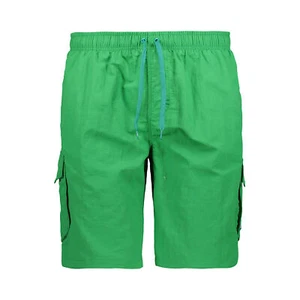 CMP Hombre Boardshort Bañador Man Mediano Shorts Verde Liso Nailon Parche Logo - Imagen 1 de 1