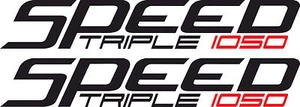 Speed Triple 1050 Fairing Decals / Stickers X2 (Any Colour) - Picture 1 of 1