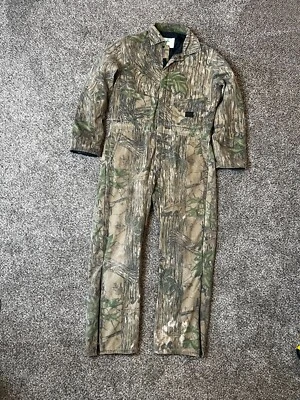 Vintage Liberty Rugged Outdoor Gear Realtree Camo Coveralls Size READ Distressed - Image 1 of 4