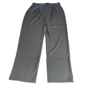 NWT Halara Gray High Waisted Pleated Wide Leg Pants Size Large - Picture 1 of 10