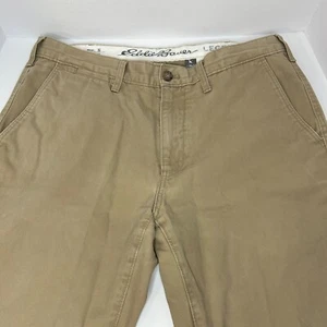 Eddie Bauer Legend Wash Men's Brown Khaki Cotton Work Chino Pants Size 36x32 - Picture 1 of 9