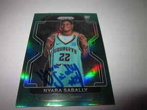 NYARA SABALLY SIGNED AUTOGRAPHED 2022 PANINI PRIZM GREEN PULSAR RC CARD #185 - Picture 1 of 1