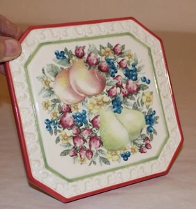 Sweet Country Harvest, Avon Collectible Ceramic Trivet, Vintage, Fruit,  - Picture 1 of 6