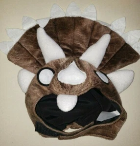 Welpe Hund BRAUN DINOSAURIER HUT voll HALLOWEEN DEKORATION Größe Medium NEU Neu ohne Etikett - Bild 1 von 2