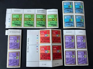 Guernsey 1982 Boy Scout Movimento Scout 75° Anniversario Set SG 259-262, MNH - Foto 1 di 1
