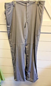 Nike Golf Pants Mens XXL Gray Storm Fit Waterproof Rain Zip Ankle Swoosh 40-44 - Picture 1 of 10