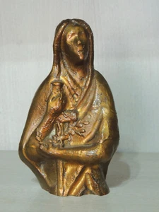 Skulptur N Bronze Frau Madonna Vintage - Bild 1 von 22