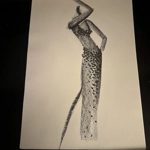 Chloe Runway Show Folder 90’s with 7 Fashion Art Illustrations James Dignan RARE - Picture 1 of 17