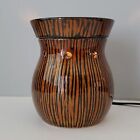 Scentsy Brown Black Zingana Plug In Electric Candle Wax Melt Warmer