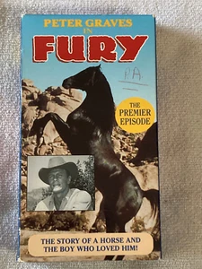 Peter Graves in Fury (VHS, 1993, Premier Episode) Ex Good Times B&W - Imagen 1 de 4