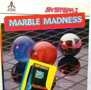 Marble Madness Arcade FLYER Original Retro Video Game 1984 Vintage Retro Art - Picture 1 of 4