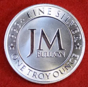 J M Bullion Design 1 oz .999% Silber runde Münze - Bild 1 von 2