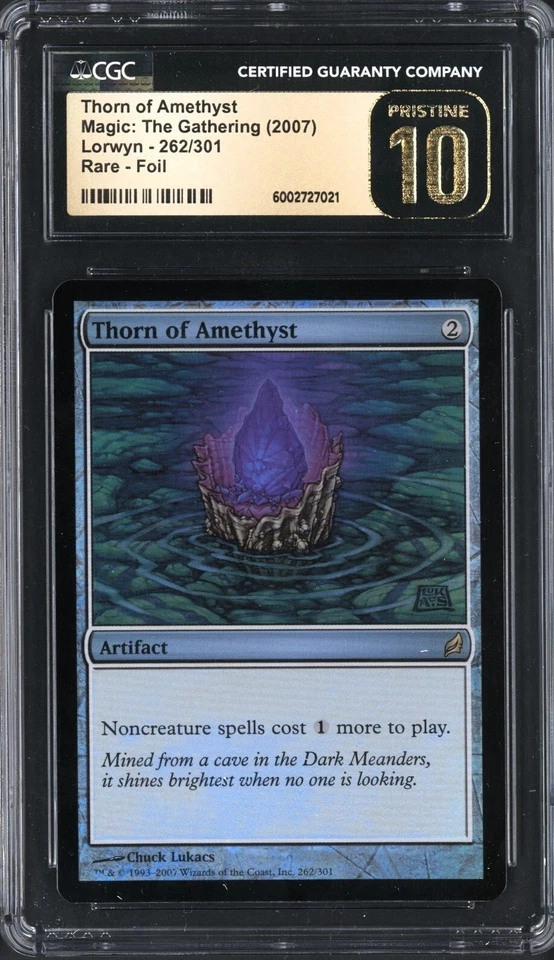 THORN OF AMETHYST Lorwyn Foil CGC PRISTINE BLACK LABEL 10 Graded MTG BGS Magic - Image 1 of 1