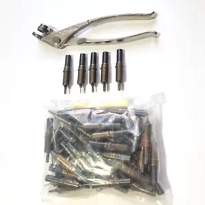 Surplus 3/16" KHD Style Temporary Panel Fasteners - 50 Clecos and Pliers - Picture 1 of 2