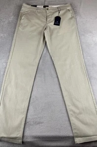 Pantalone uomo Ben Sherman beige slim fit misto lino taglia 33x34 - Foto 1 di 10