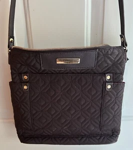 ADRIENNE VITTADINI Black Quilted Crossbody Purse - Picture 1 of 9