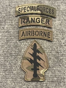 Special Forces Airborne Ranger Laser Cut Army Morale Patch for UBACS & Bergen - Picture 1 of 10