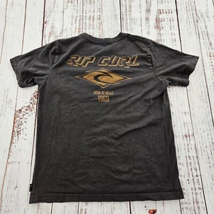 Rip Curl Born in Bells 1969 Schwarz Kurzarm Baumwolle T-Shirt Kinder M - Bild 1 von 9