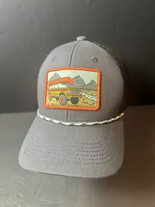Cappello da esterno camionista snapback jeep con toppa canoa escursionismo corda cappello grigio - Foto 1 di 8