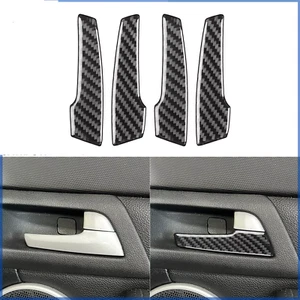 4Pcs Real Carbon Fiber Interior Door Handle Cover Trim For Pontiac G8 2008-2009 - Picture 1 of 8