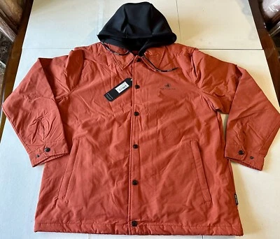 Body Glove Chaqueta Entrenadores Vintage con Sudadera con Capucha - Naranja Blanton Talla L - Totalmente Nueva Foto 1 de 4