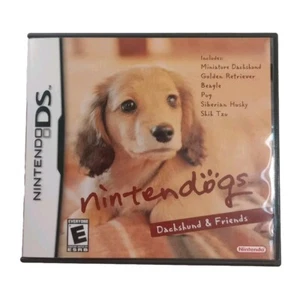 Nintendogs Dackel & Friends Nintendo DS Haustiere Hunde Goldener Mops Husky Welpe - Bild 1 von 5