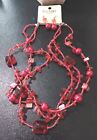 Esmar Fashion Red,Seed,Glass, Plastic Shell Necklace With Earrings 