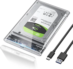 Case Hard Disk 2.5" 6Gbps USB 3.1 Gen 2 Case SSD/HDD 2.5 per SATA III 7Mm/9.5Mm - Foto 1 di 7