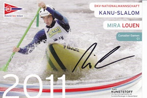 Mira LOUEN - Deutschland, Silber EM 2011 Kanu, Original-Autogramm! - Picture 1 of 1