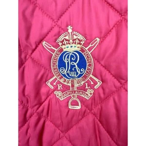Ralph Lauren Steppweste Damen klein rot Puffer Reitsport leise Luxus Wappen - Bild 1 von 11