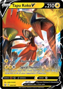 Pokémon TCG Tapu Koko V 050/163 Ultra Rare Sword & Shield Battle Styles NM/M - Picture 1 of 1