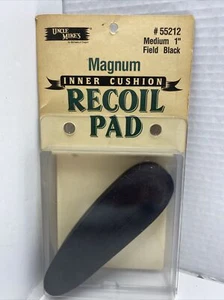 UNCLE MIKE’S MEDIUM 1”  FIELD BLACK MAGNUM INNER CUSHION RECOIL PAD 55212 NOS - Picture 1 of 8
