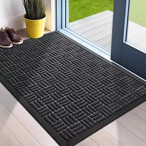 Front Door Mat, Heavy Duty Durable Welcome Mat for Outdoor Indoor, Dirt Trapper - Picture 1 of 8