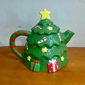 Vintage, Rare,  Christmas Tree  Figural Teapot - Picture 1 of 8