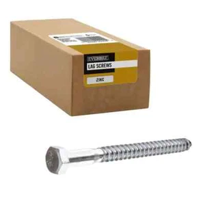 EVERBILT 5/16 in. x 3 in. Hex Zinc Plated Steel Lag Bolts Screw (50-Pack) 506273 - Picture 1 of 3